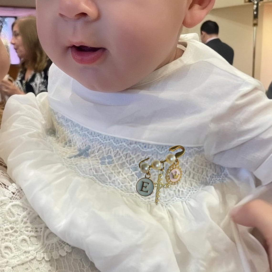 Personalized Gold Baby Pin – Baptism & Baby Shower Gift