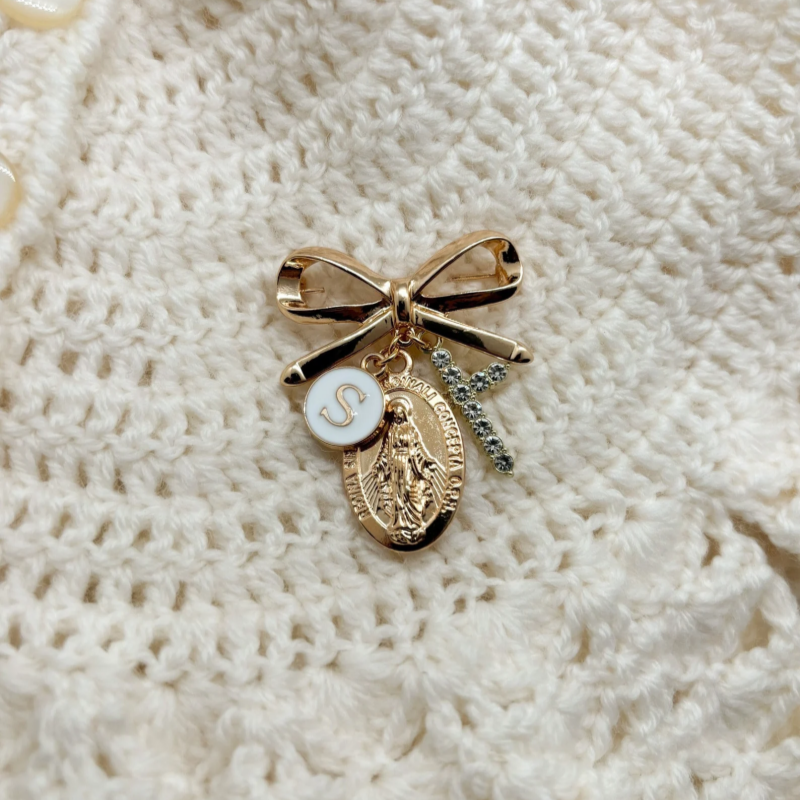 Faith & Blessings – Custom Protection Pin for Baptism or Christening