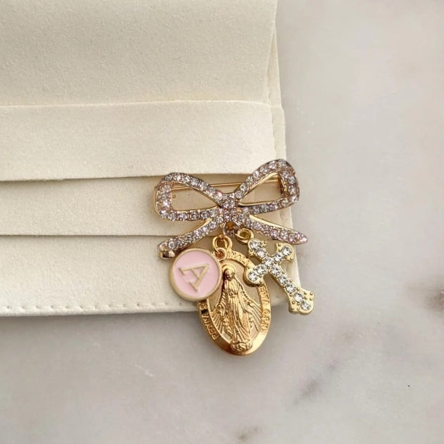 Faith & Blessings – Custom Protection Pin for Baptism or Christening