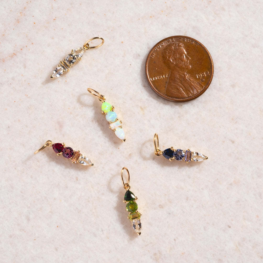 Custom Rosary Car Charm with Birthstone – Faithful Rearview Accessory