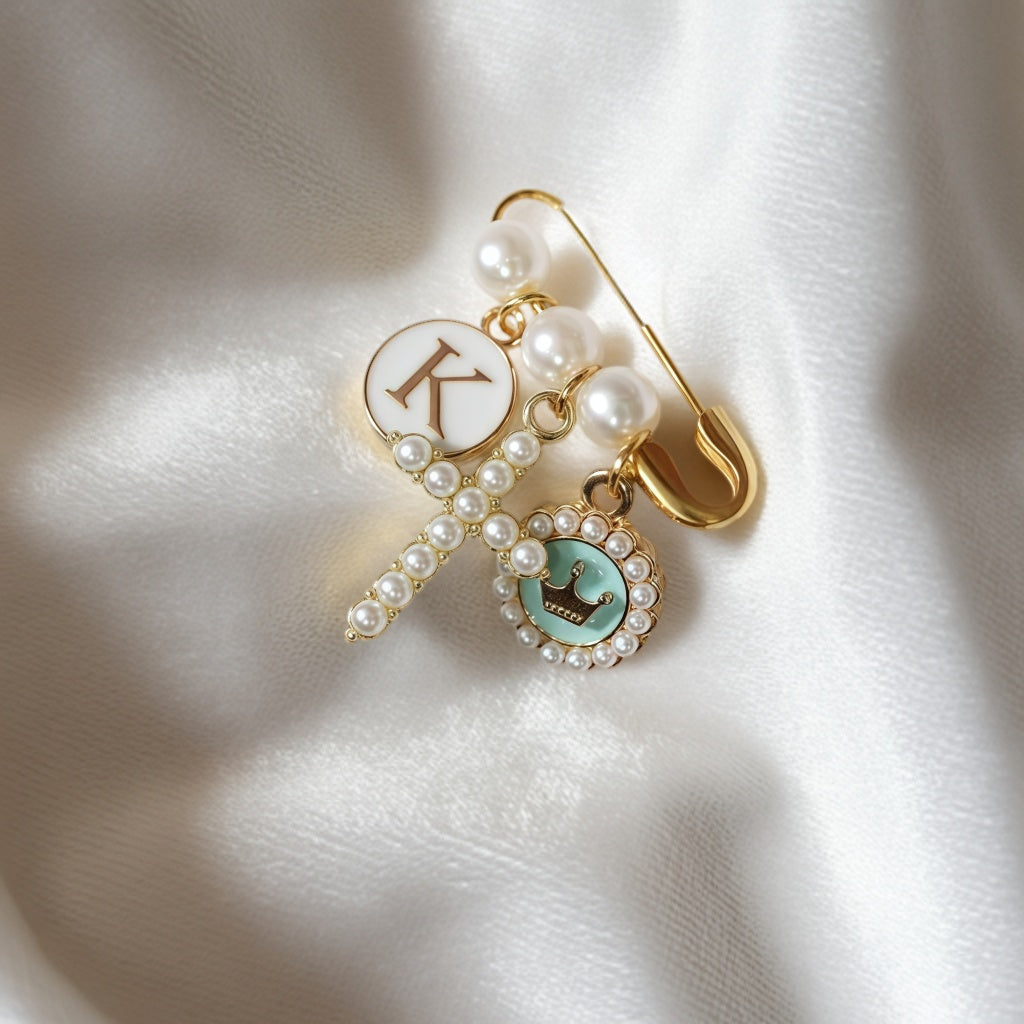 Personalized Gold Baby Pin – Baptism & Baby Shower Gift