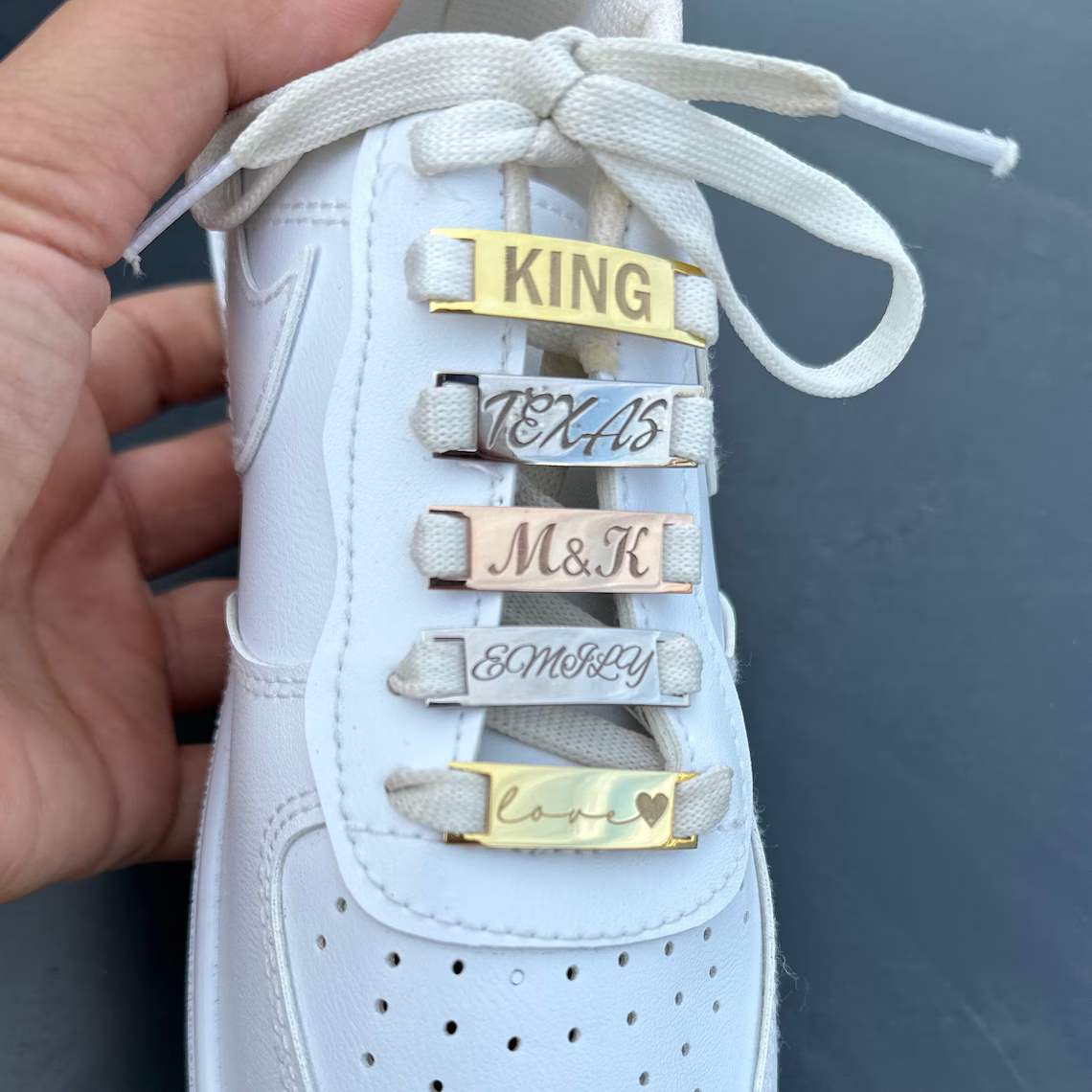 Custom Sneaker Lace Charm | Personalized Shoelace Name Tag
