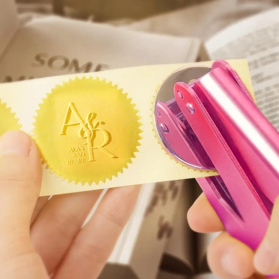 Wedding Invitation Embosser – Personalized Monogram Seal for Stationery