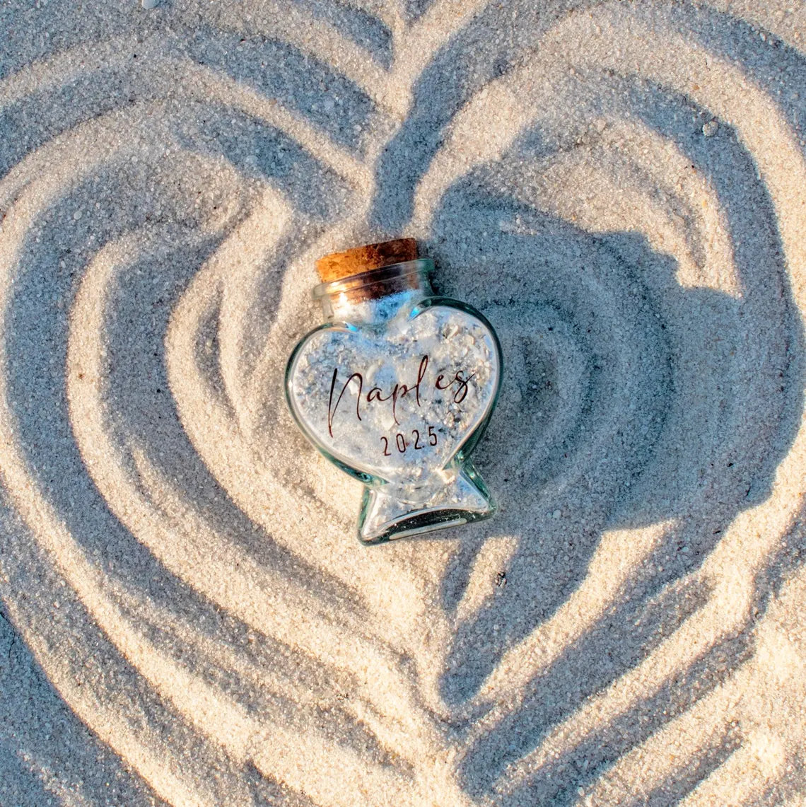Personalized Travel Sand Bottle – Honeymoon or Beach Memory Keepsake