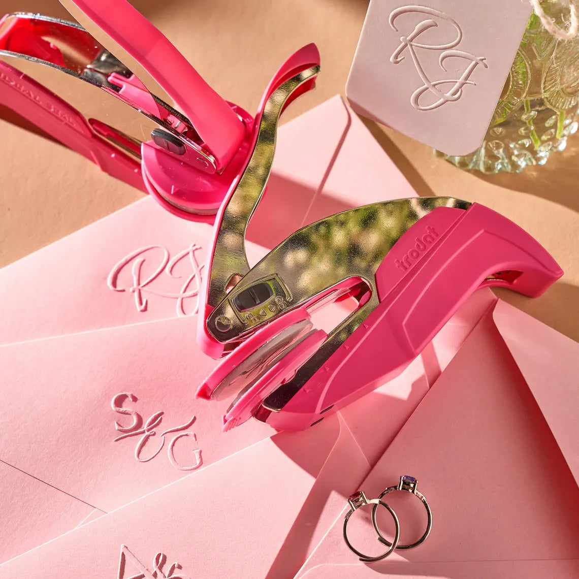 Wedding Invitation Embosser – Personalized Monogram Seal for Stationery