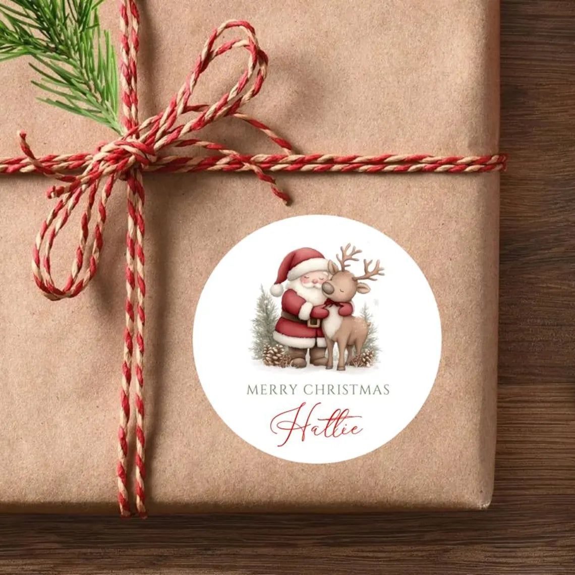 Personalized Christmas Stickers for Kids | 16 Festive Icon Designs