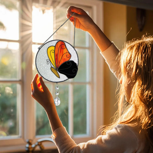 Crystal Cardinal Suncatcher – Rainbow Maker Memorial Gift