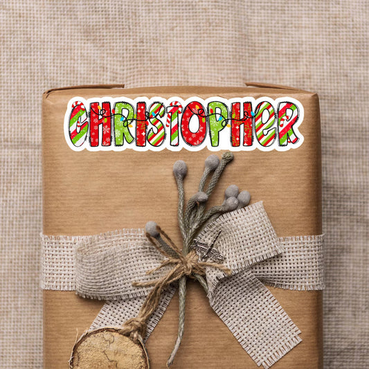 Personalized Christmas Gift Labels | Sweet & Twinkly Custom Name Stickers