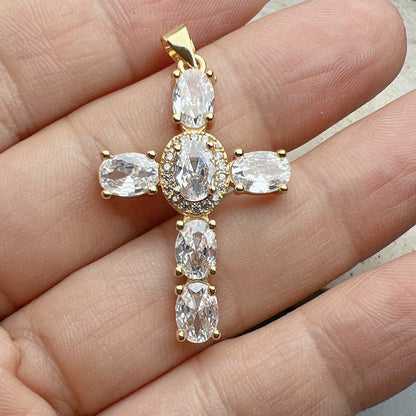 Mini Cowgirl Hat Car Charm – Custom Crystal Cross & Initial