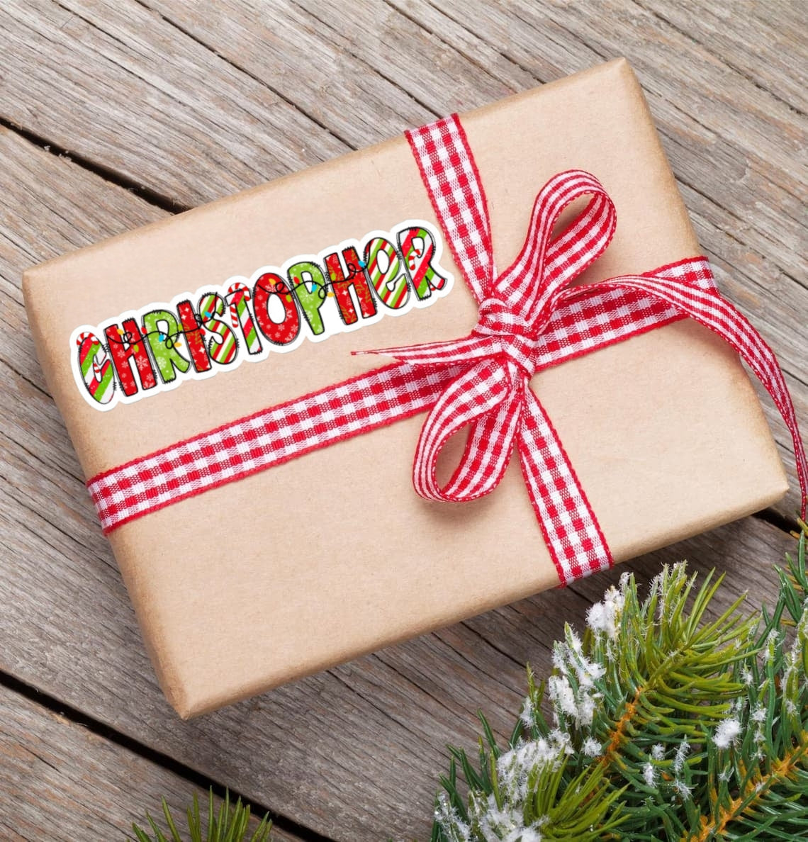 Personalized Christmas Gift Labels | Sweet & Twinkly Custom Name Stickers