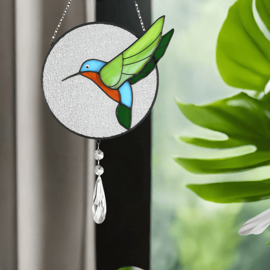 Crystal Cardinal Suncatcher – Rainbow Maker Memorial Gift
