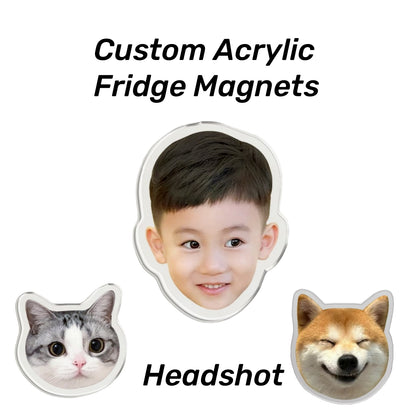 Custom Acrylic Pet & Child Fridge Magnet – Personalized Magnetic Keepsake