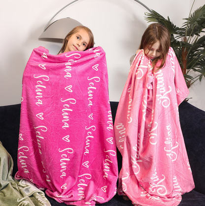 High Quality Super Soft Custom Family Name Blanket