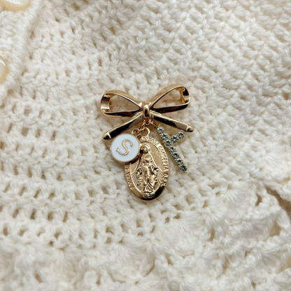 Faith & Blessings – Custom Protection Pin for Baptism or Christening