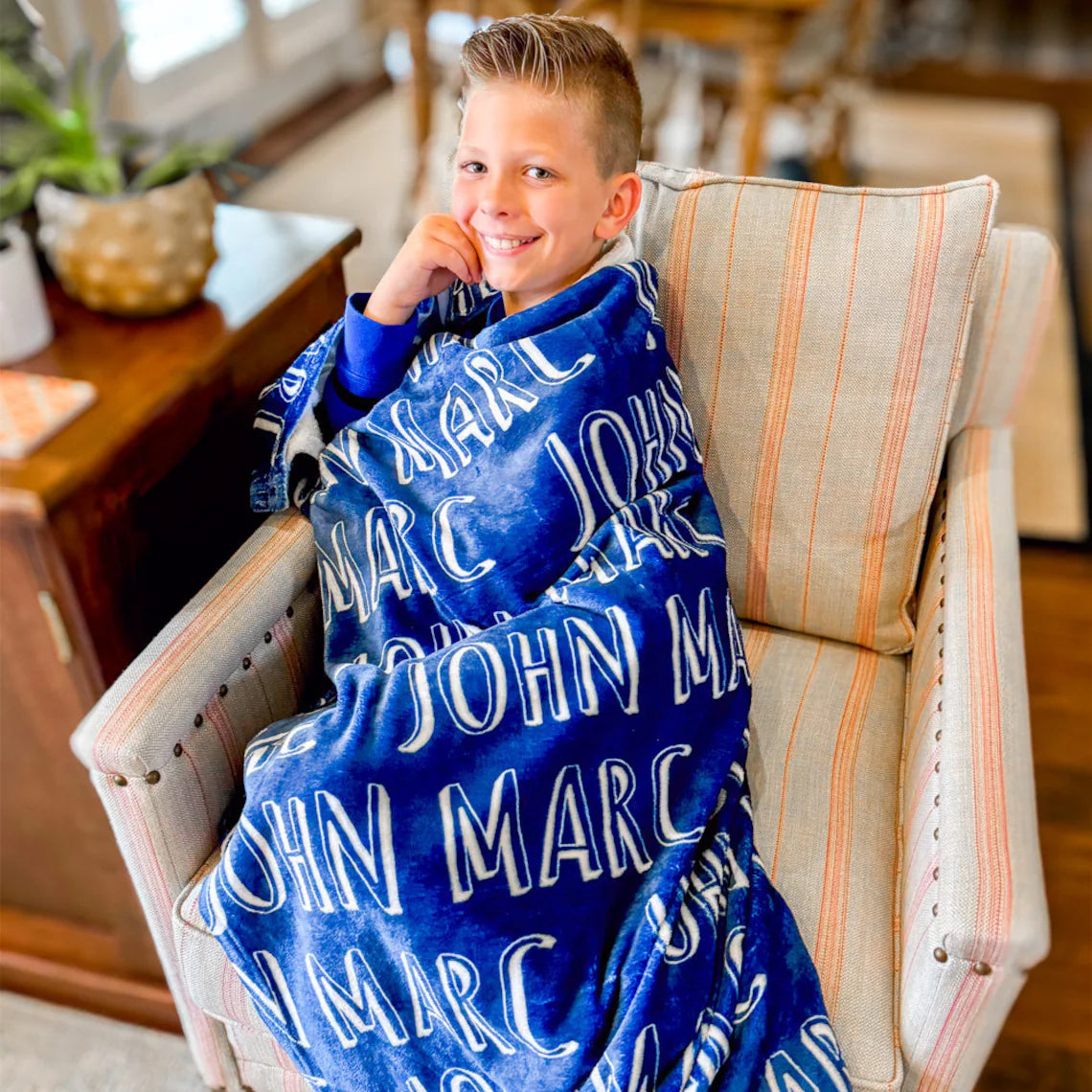 High Quality Super Soft Custom Family Name Blanket