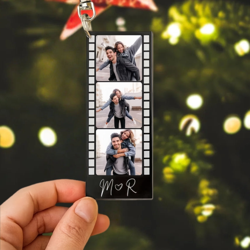 Custom Photo Strip Keychain – Couple & Best Friend Set (2pcs Option)