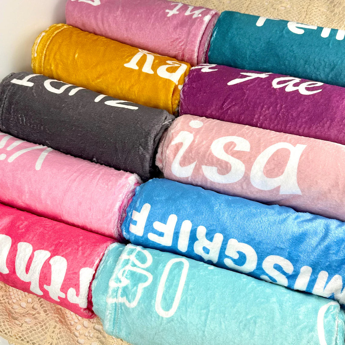 High Quality Super Soft Custom Family Name Blanket