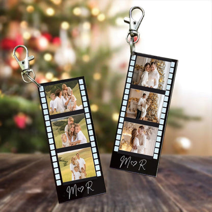 Custom Photo Strip Keychain – Couple & Best Friend Set (2pcs Option)