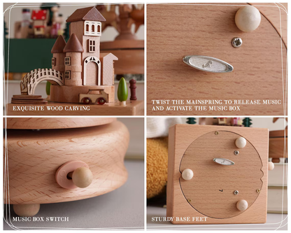 Personalized Wooden Train Music Box – Baby & Kids Keepsake Gift