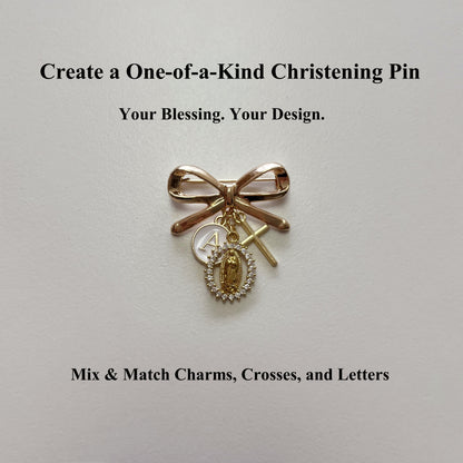 Faith & Blessings – Custom Protection Pin for Baptism or Christening