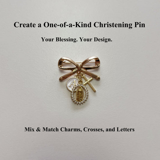 Faith & Blessings – Custom Protection Pin for Baptism or Christening
