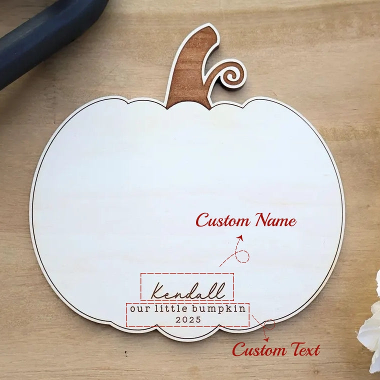 DIY Baby Keepsake Signs | My Little Boo & Bum Pumpkin