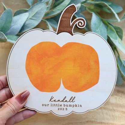 DIY Baby Keepsake Signs | My Little Boo & Bum Pumpkin