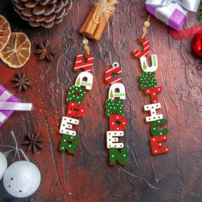 Personalized  Acrylic Christmas Name Letter Ornament 2025 – Custom Stocking Tag