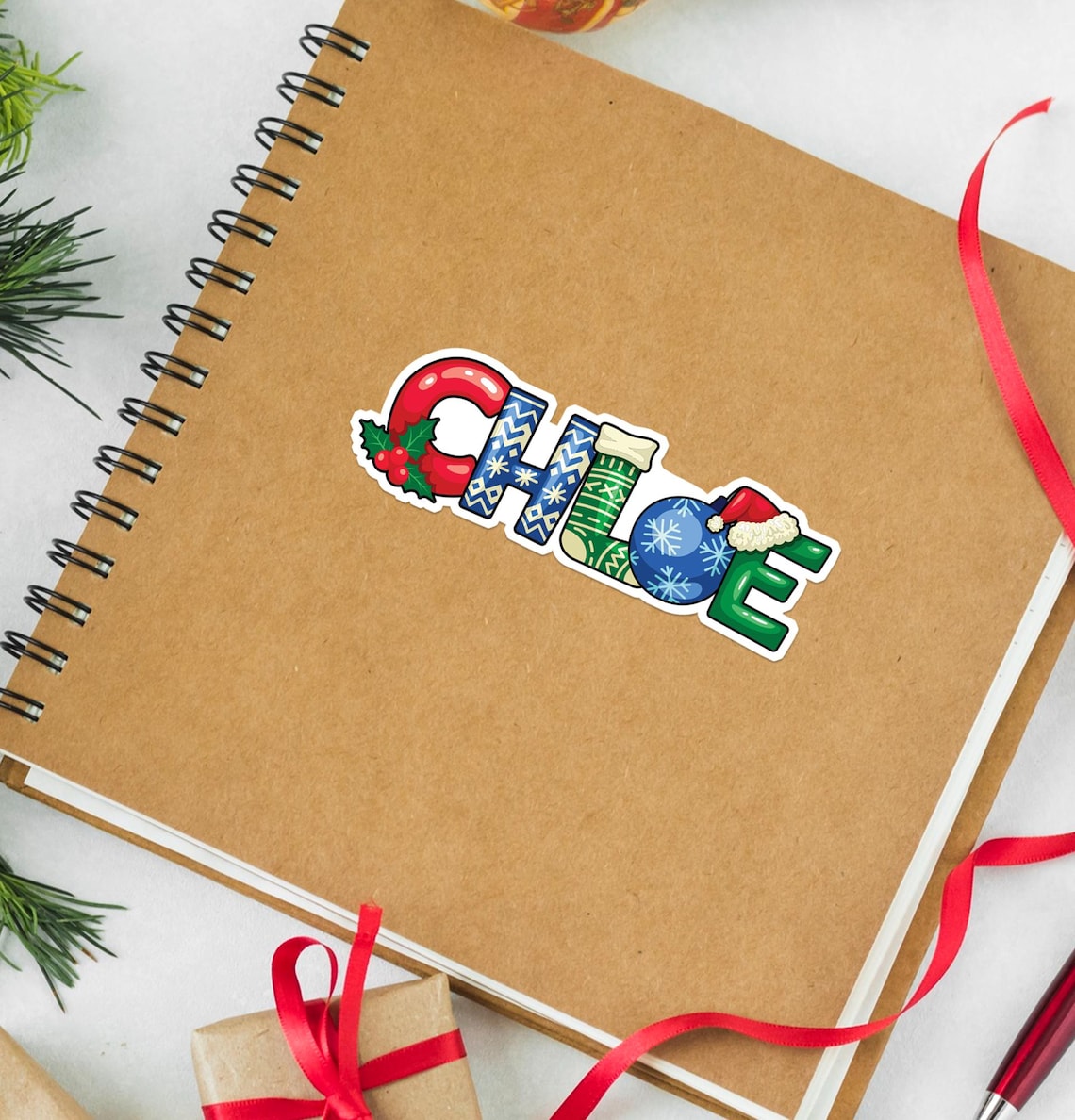 Personalized Christmas Gift Labels | Custom Name Stickers Set