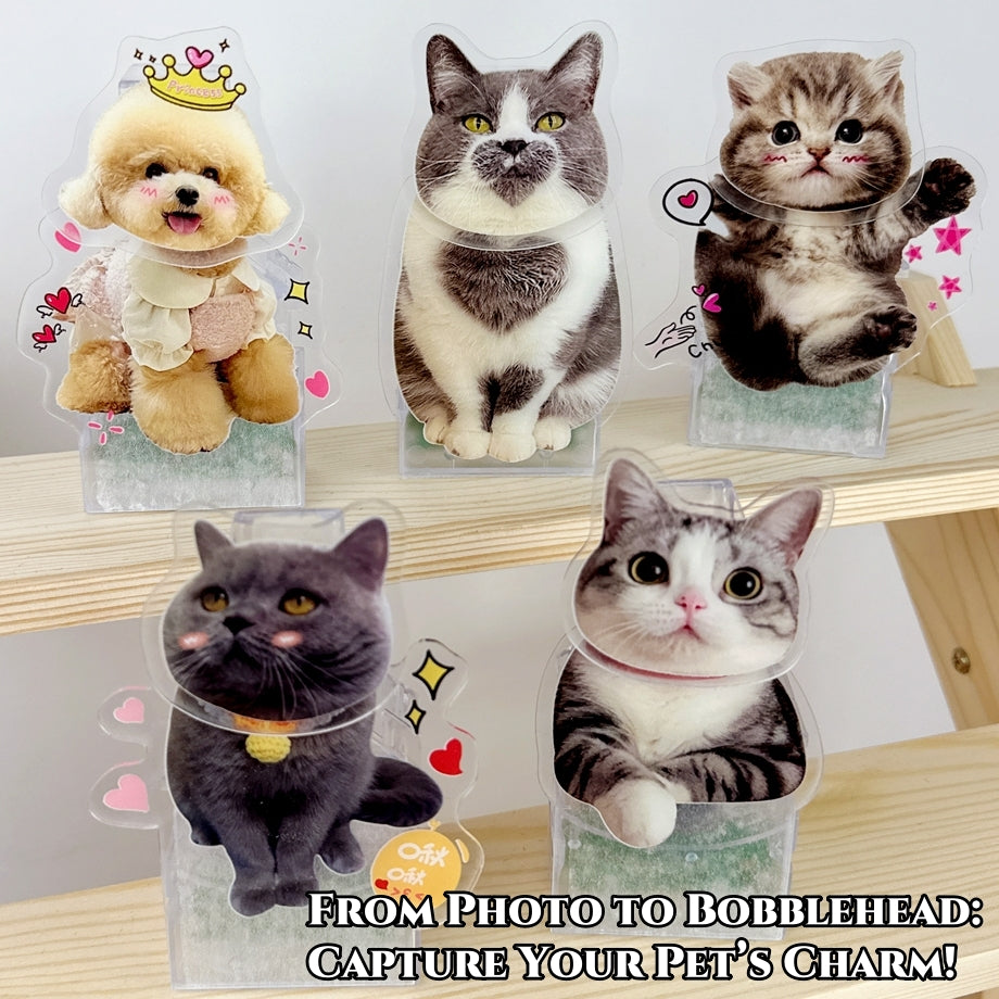 Personalized Pet Bobblehead – Solar & Battery Powered Perfect Gift for Pet Lovers