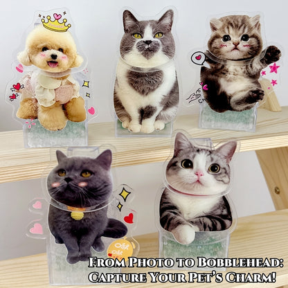 Personalized Pet Bobblehead – Solar & Battery Powered Perfect Gift for Pet Lovers