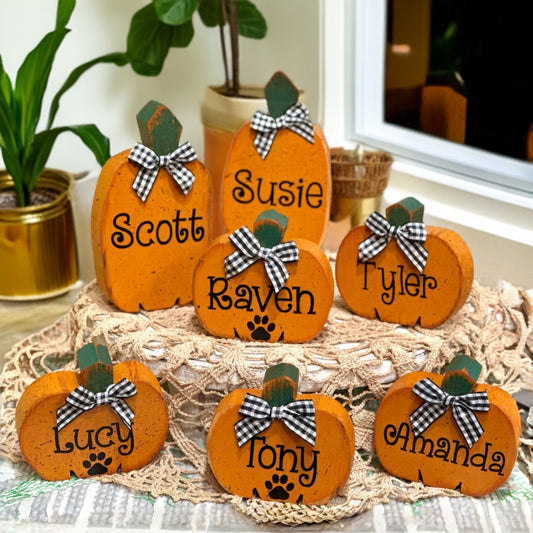 Personalized Wooden Pumpkins – Build Your Pumpkin Patch