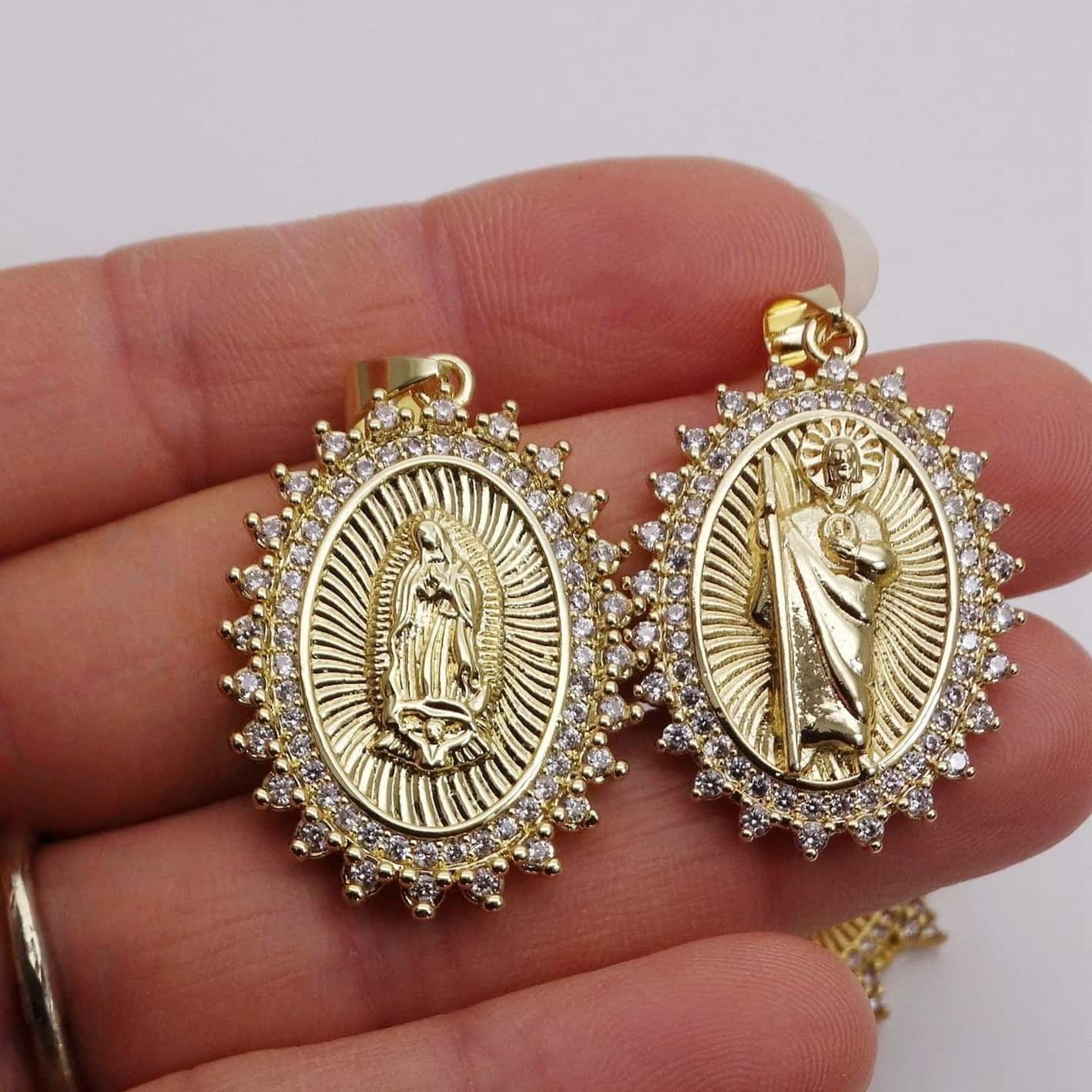 Custom Catholic-Inspired Car Charm – Virgin Mary or Jesus