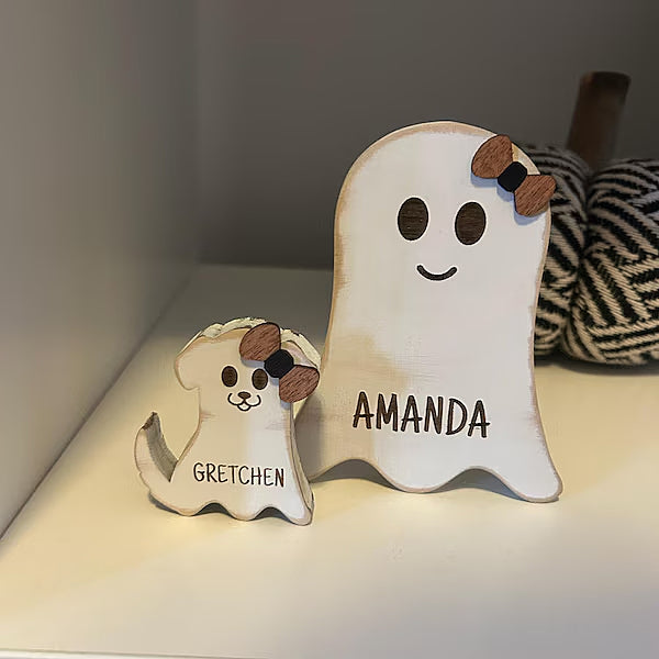 Personalized Ghost Family Decor | Our Boo Crew Halloween Decoration