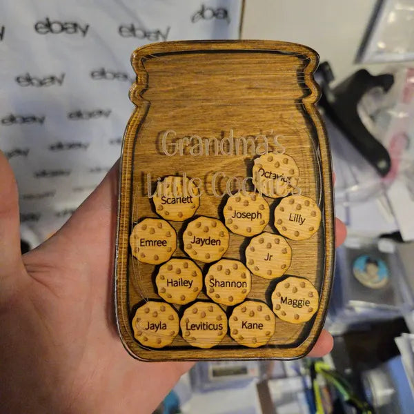 Personalized “Grandma’s Little Cookies” Magnet | Custom Grandkids Gift