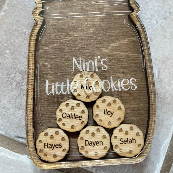 Personalized “Grandma’s Little Cookies” Magnet | Custom Grandkids Gift