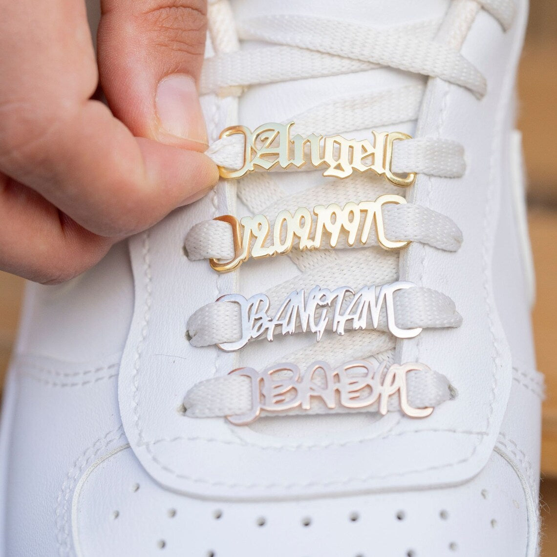 Custom Sneaker Lace Charm | Personalized Shoelace Name Tag