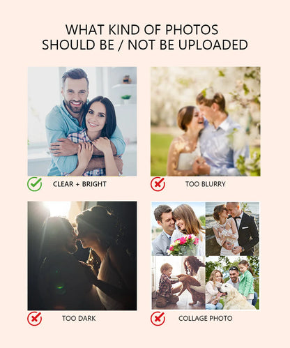 Personalized Christmas Snowflake Ornament – Custom Photo Bauble