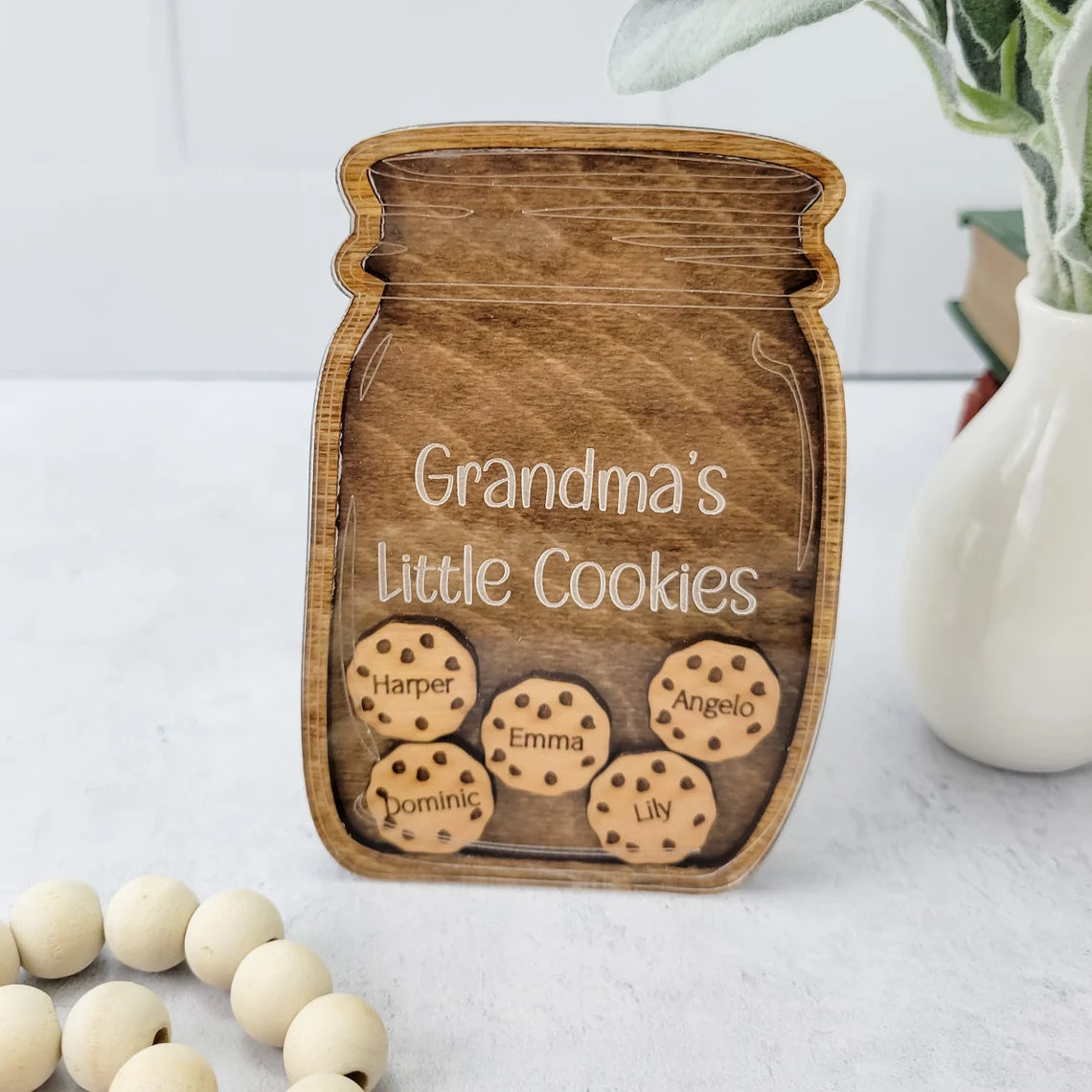 Personalized “Grandma’s Little Cookies” Magnet | Custom Grandkids Gift