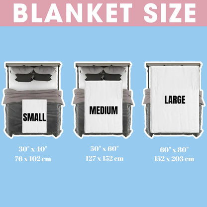 Personalized Mama Bear Flower Blanket – Custom Gift for Mom & Grandma