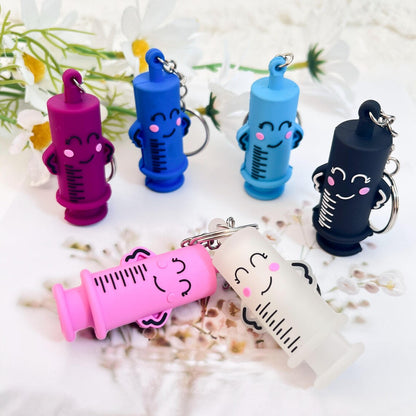 Personalized Syringe Ampoule Opener Keychain | Nurse Gift Medical Charm