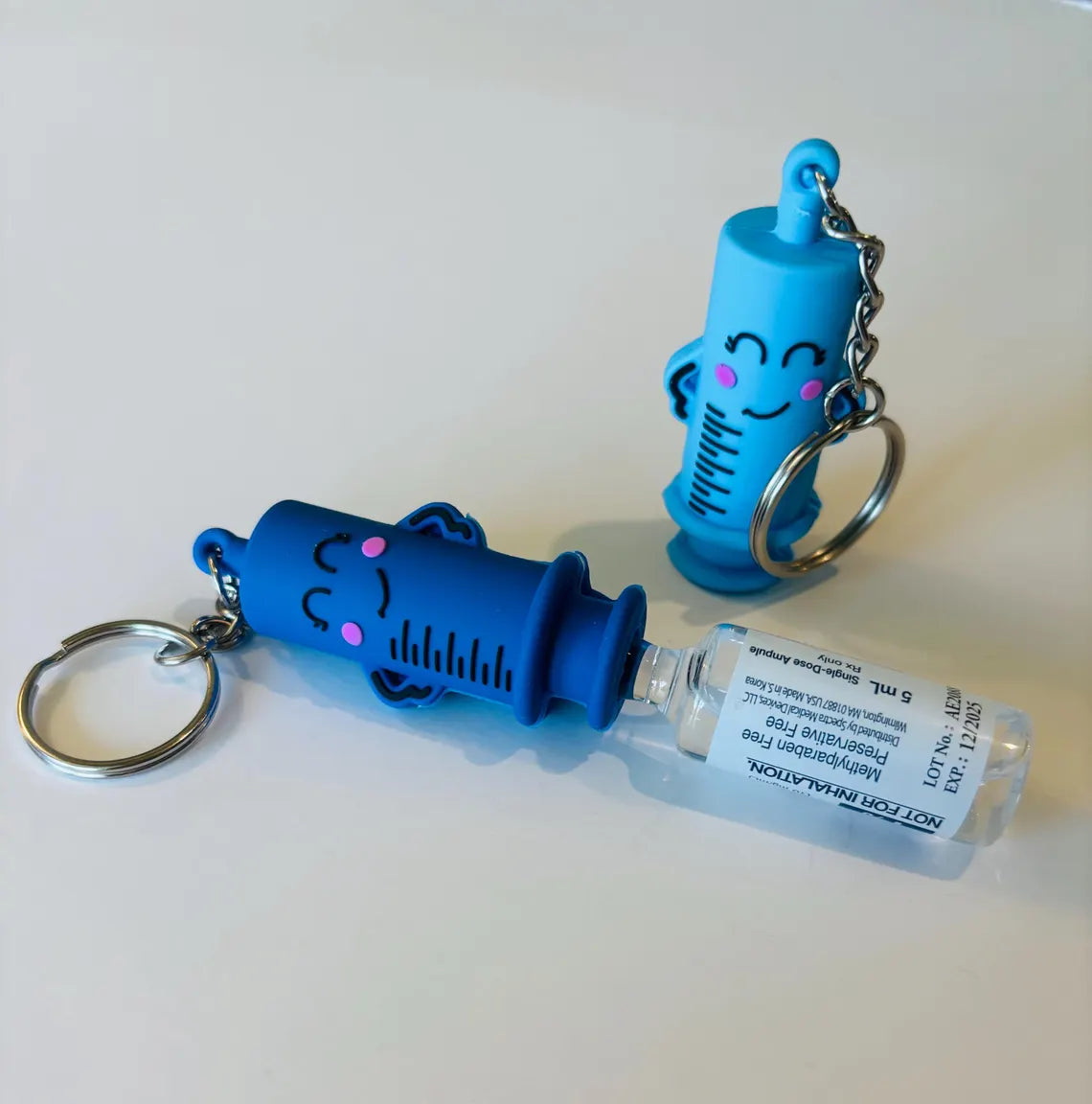 Syringe Keychain Personalized Syringe Ampoule Opener Keychain | Nurse Gift Medical Char ...
