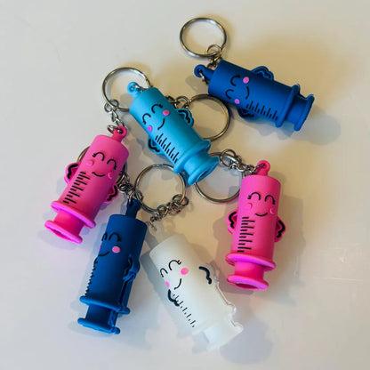 Personalized Syringe Ampoule Opener Keychain | Nurse Gift Medical Charm
