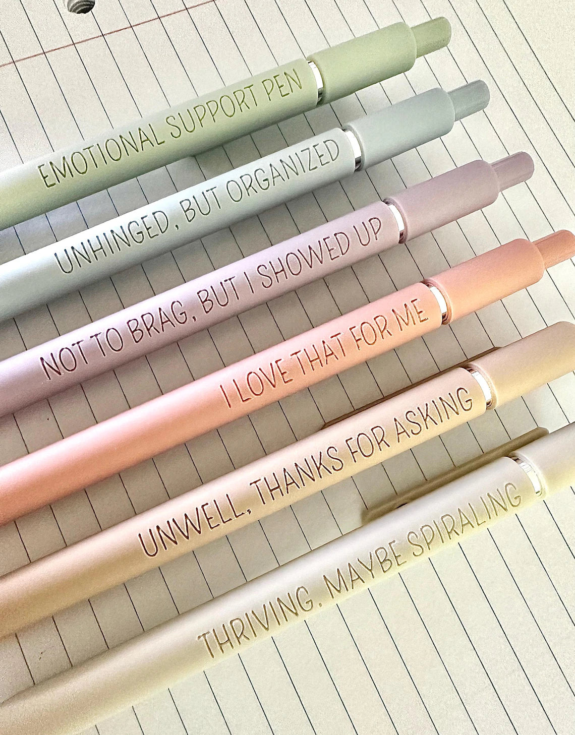 Personalized 6-Pen Pastel Gel Set | Funny Birthday & Graduation Gift