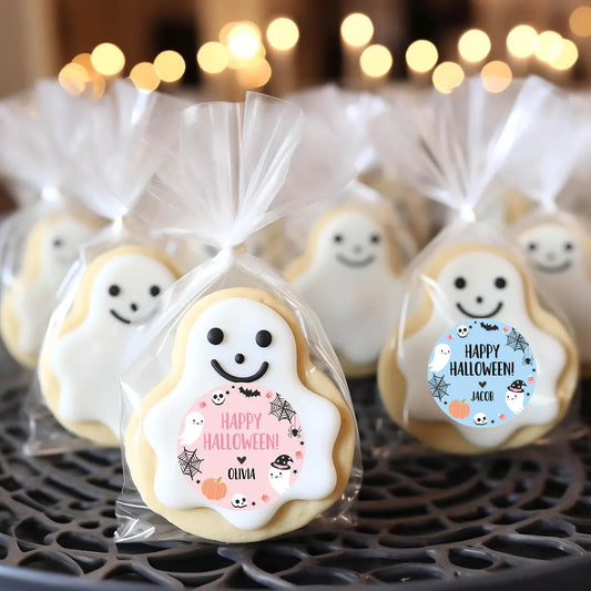 Personalized Halloween Stickers – Cute Kids Party Favor Labels Sticker Set