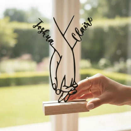 Acrylic Hands Together – Personalized Wedding & Anniversary Gift