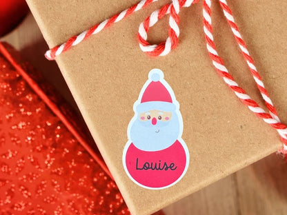 Personalized Christmas Gift Tags Stickers | Set of 20 Holiday Labels