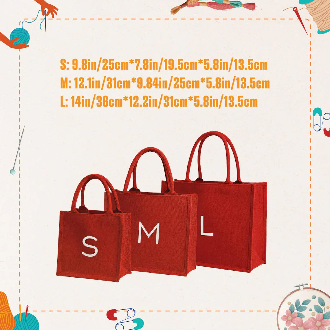 Personalized Christmas Bags | Custom Embroidered Christmas Gift Tote