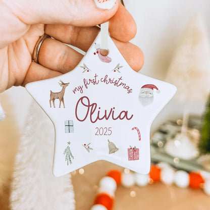 Personalized Baby’s First Christmas Bauble | Ceramic Ornament Keepsake
