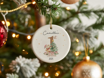 Baby’s First Christmas Ornament | Personalized Ceramic Keepsake